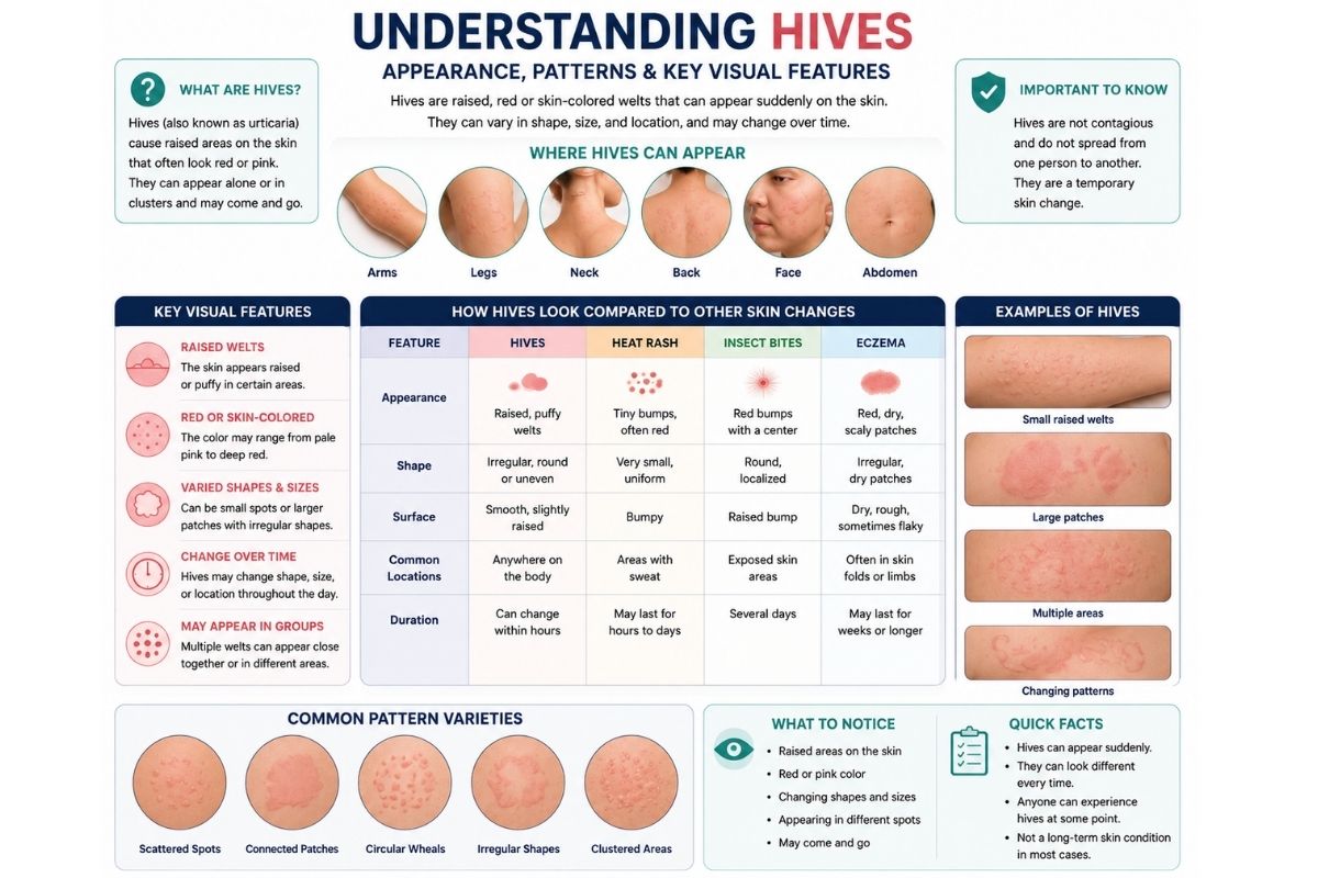 Understanding Hives Through Skin Appearance and Pattern Changes