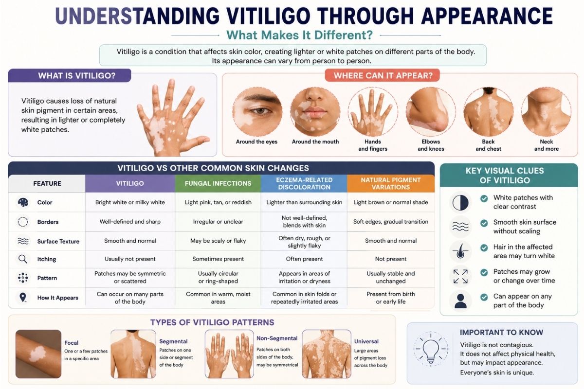 Exploring Skin Color Patterns: Understanding Vitiligo Appearance